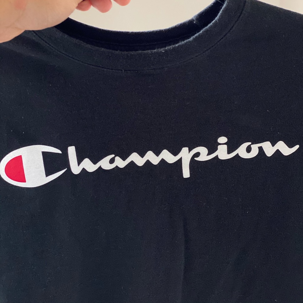 Black Champion t shirt men’s medium